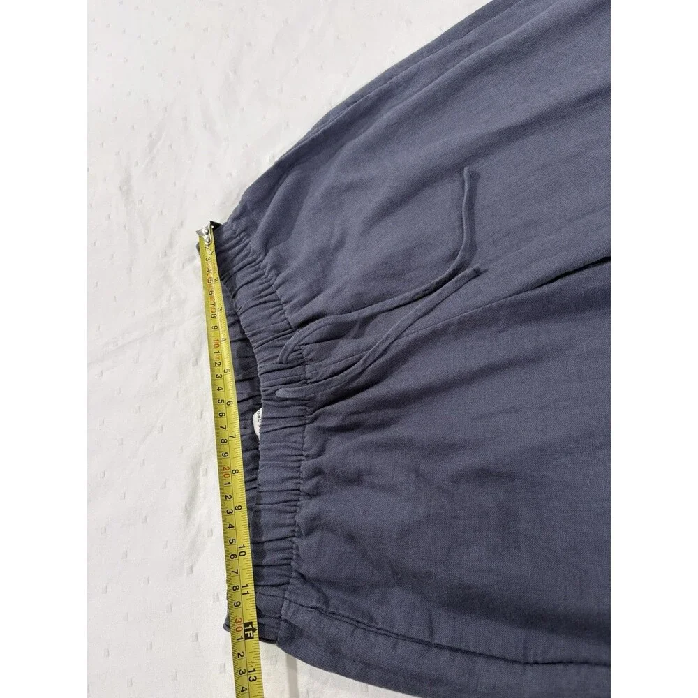 Aritzia The Group by Babaton Sontag Linen Pant Admiral Blue XS Women